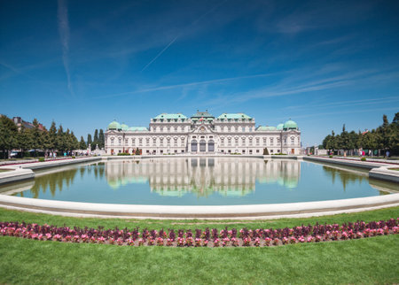 Belvedere castle in Vienna, Austriaのeditorial素材