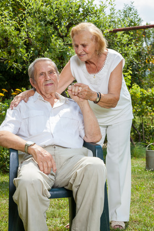 Elderly couple enjoying life together during retirementの写真素材