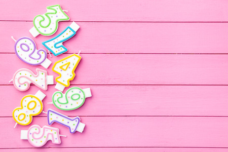 Colorful Happy Birthday background with copyspaceの写真素材