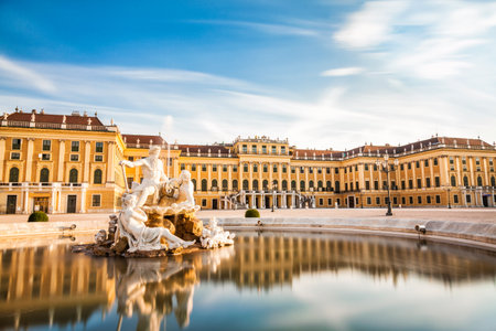 Beautiful Schonbrunn palace in Vienna, Austriaのeditorial素材