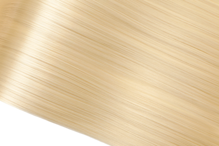 Closeup on luxurious straight glossy blonde hairの写真素材