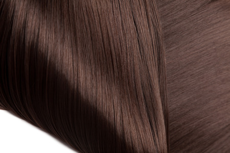 Closeup on luxurious straight glossy hairの写真素材