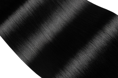 Closeup on luxurious straight glossy hairの写真素材