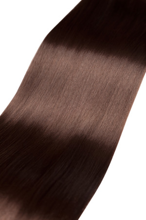 Closeup on luxurious straight glossy hairの写真素材