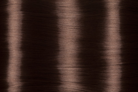 Closeup on luxurious straight glossy hairの写真素材