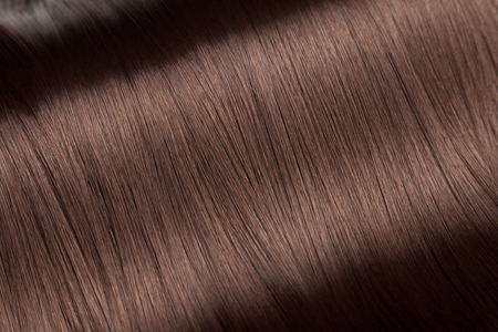 Closeup on luxurious straight glossy hairの写真素材