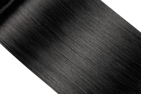 Closeup on luxurious straight glossy hairの写真素材