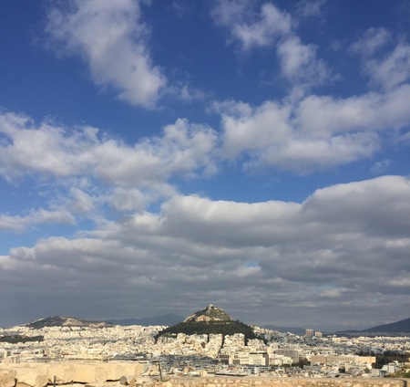 Lycabettus Mountain (Athens, Greece)の写真素材