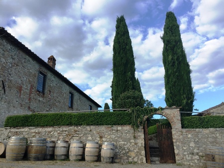 Meleto Castle - Tuscany - Italyのeditorial素材