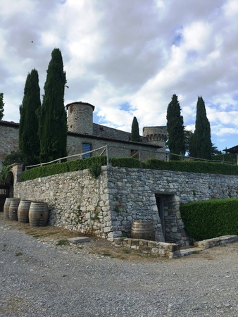 Meleto Castle - Tuscany - Italyのeditorial素材