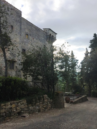 Meleto Castle - Tuscany - Italyのeditorial素材