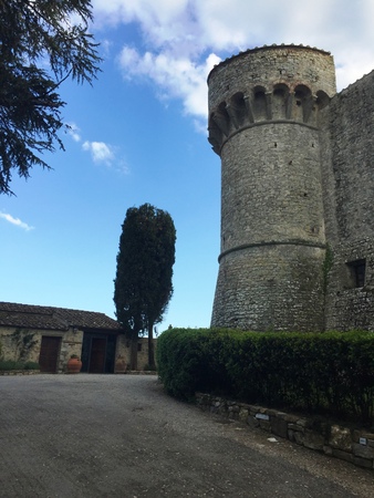 Meleto Castle - Tuscany - Italyのeditorial素材