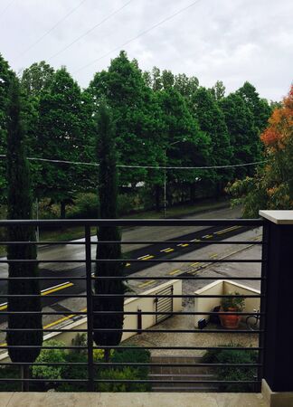A rainy day in Fano - Italyの写真素材
