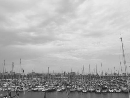 Barceloneta - Harbor of Barcelona (Barcelona, ??Spain)の写真素材
