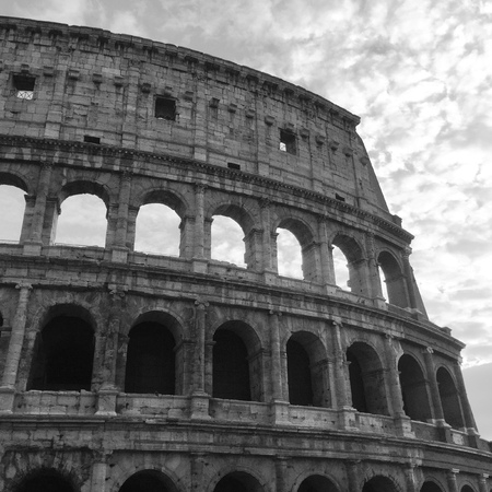 View of Coliseum (Rome, Italy)の写真素材