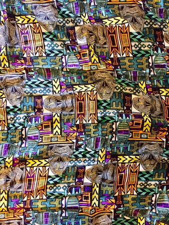 Colored silk surface - Textured fabric (Pesaro, Italy)