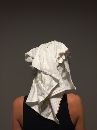 The girl with turban (Pesaro, Italy)の写真素材