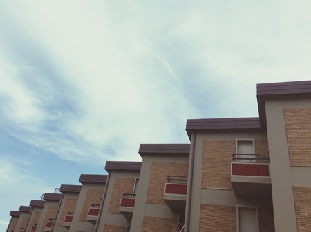 Houses in sequence (Pesaro, Italy)