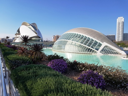 Ciutat de les Arts i les Ciències - City of arts and sciences (Valencia, Spain)のeditorial素材