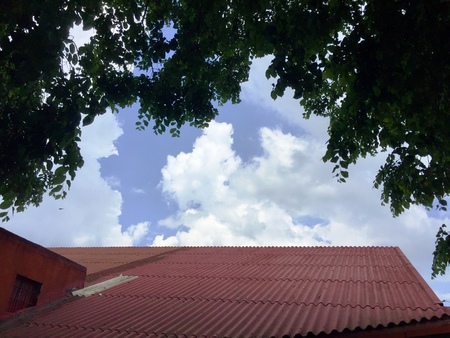 Clouds on the roof (Pesaro, Italy)