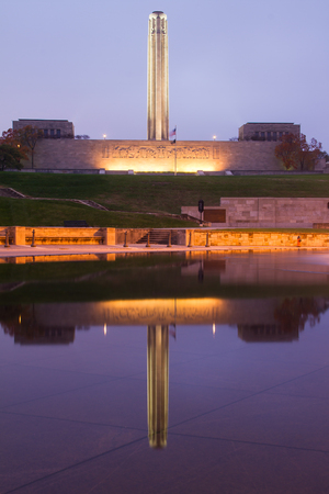 Kansas City, Missouri, USA 
11-4-2017
Liberty Memorial is a memorial to the soldiers who died in World War I and houses The National World War I Museum, as designated by the United States Congress in 2004.のeditorial素材