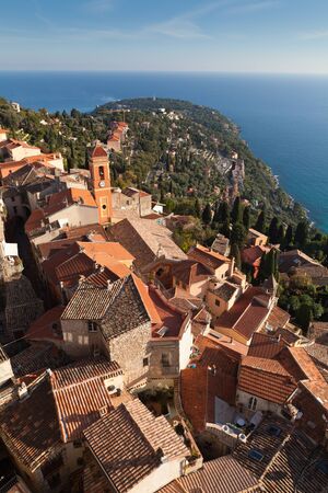Roquebrune-Cap-Martin at Cote d の写真素材
