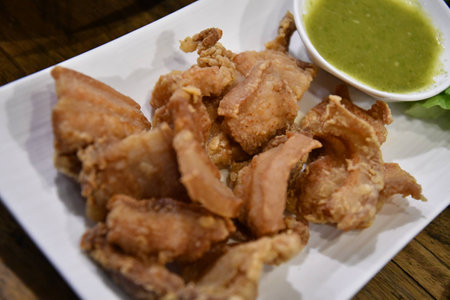 Deep fried porkの写真素材