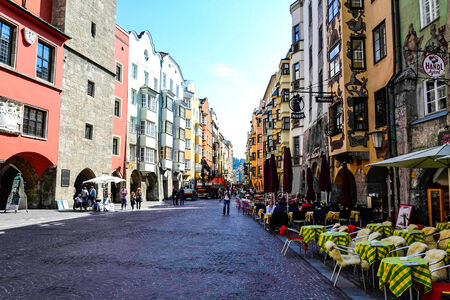 atmosphere innsbruck town lifestyle travel and touristのeditorial素材