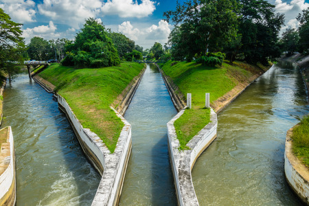 canal system from Irrigation systemの写真素材