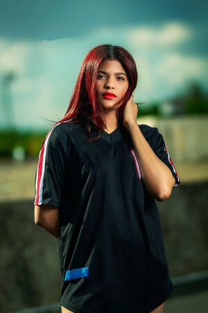beautiful urban basketball girl