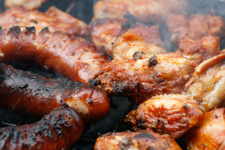 Party grill meatの写真素材