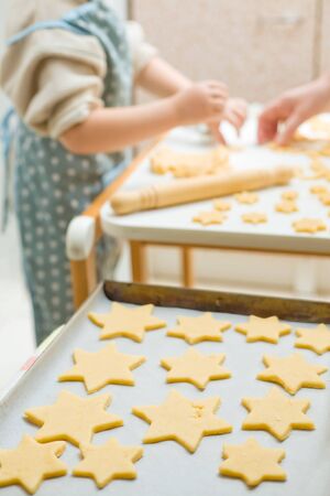 Making of home-made cookiesの写真素材