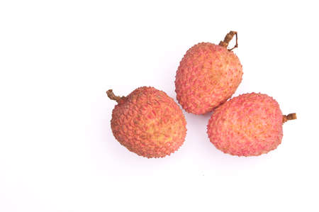 Lychee isolated on whitebackgroundの写真素材