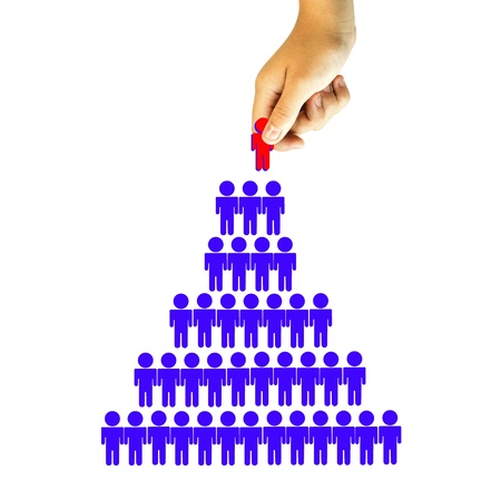 Choosing the Right Person employee for business recruitment の写真素材