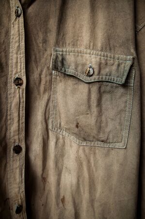 Old shirt close upの写真素材