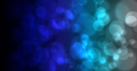 Lights Bokeh on blue backgroundの写真素材