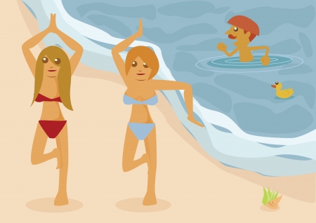 beach vectorのイラスト素材