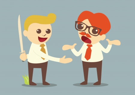 betrayal in business, vectorのイラスト素材