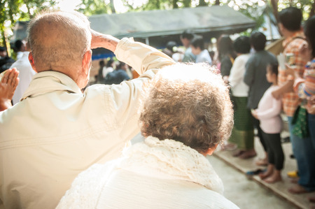 Happy elderly coupleの写真素材
