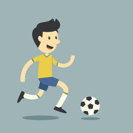 Fun football player のイラスト素材