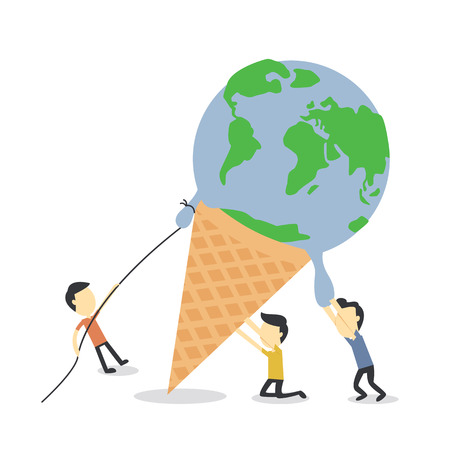 Global warmingのイラスト素材