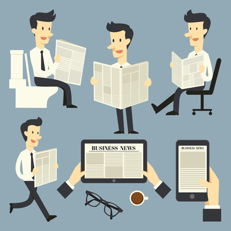Business newsのイラスト素材