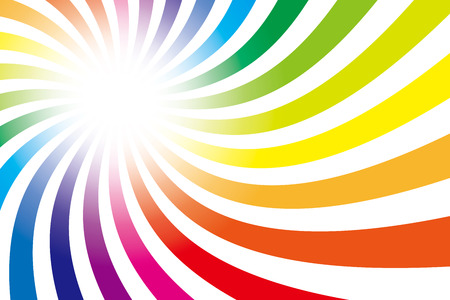 Background material wallpaper   Rainbow, radial  のイラスト素材
