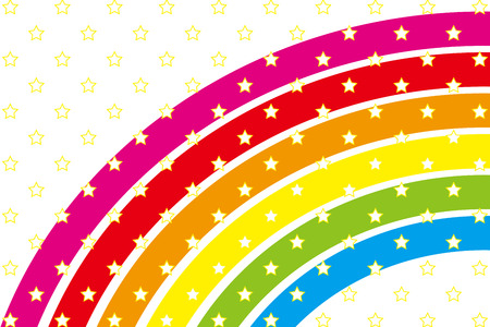 Wheel pattern of the rainbowのイラスト素材