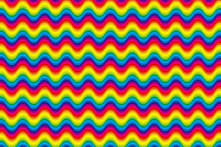 Background Material wallpaper (Rainbow-colored stripes, zigzags, wave)のイラスト素材