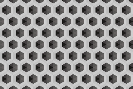 Background material wallpaper (Hexagonal block pattern)