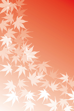 Background material wallpaper (, Autumn leaves, deciduous, fall, ginkgo, maple, maple)のイラスト素材