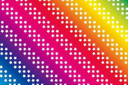 Background material wallpaper, stripes, stripes people, stripe, stars, stardust, star, rainbow colors, rainbow, seven colos, colorful, wrapping, wrapping paper,のイラスト素材