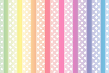 Background material wallpaper, stripes, stripes people, stripe, stars, stardust, star, rainbow colors, rainbow, seven colos, colorful, wrapping, wrapping paper,のイラスト素材