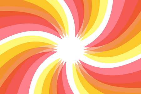 Background, material, wallpaper, spiral, radial, colorful, transparency, gloss, fluorescent color, whirlwind, tornado, sunのイラスト素材